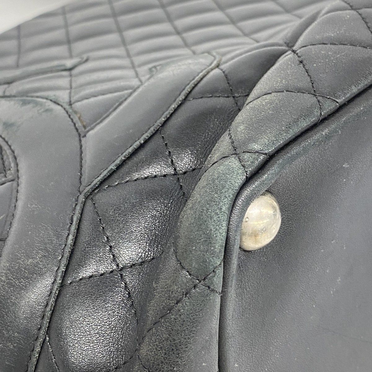 Chanel Tote Cambon Lambskin Black Silver — view 6