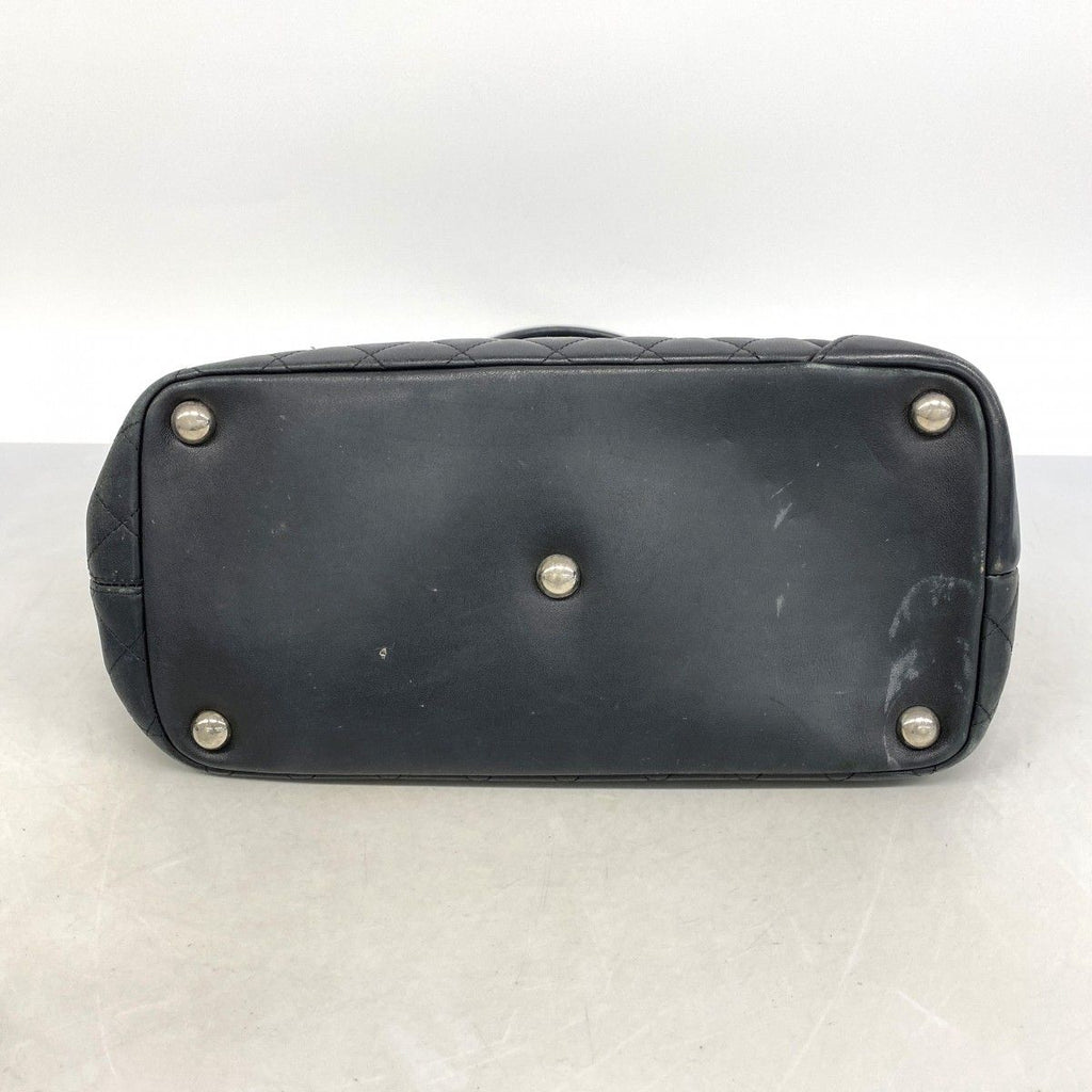 Chanel Tote Cambon Lambskin Black Silver — view 3