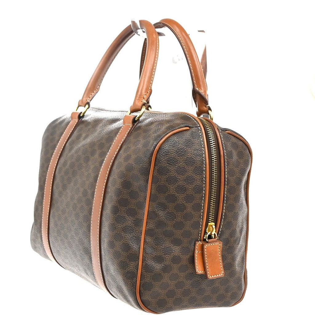 Celine Macadam Handbag Brown Leather — view 2