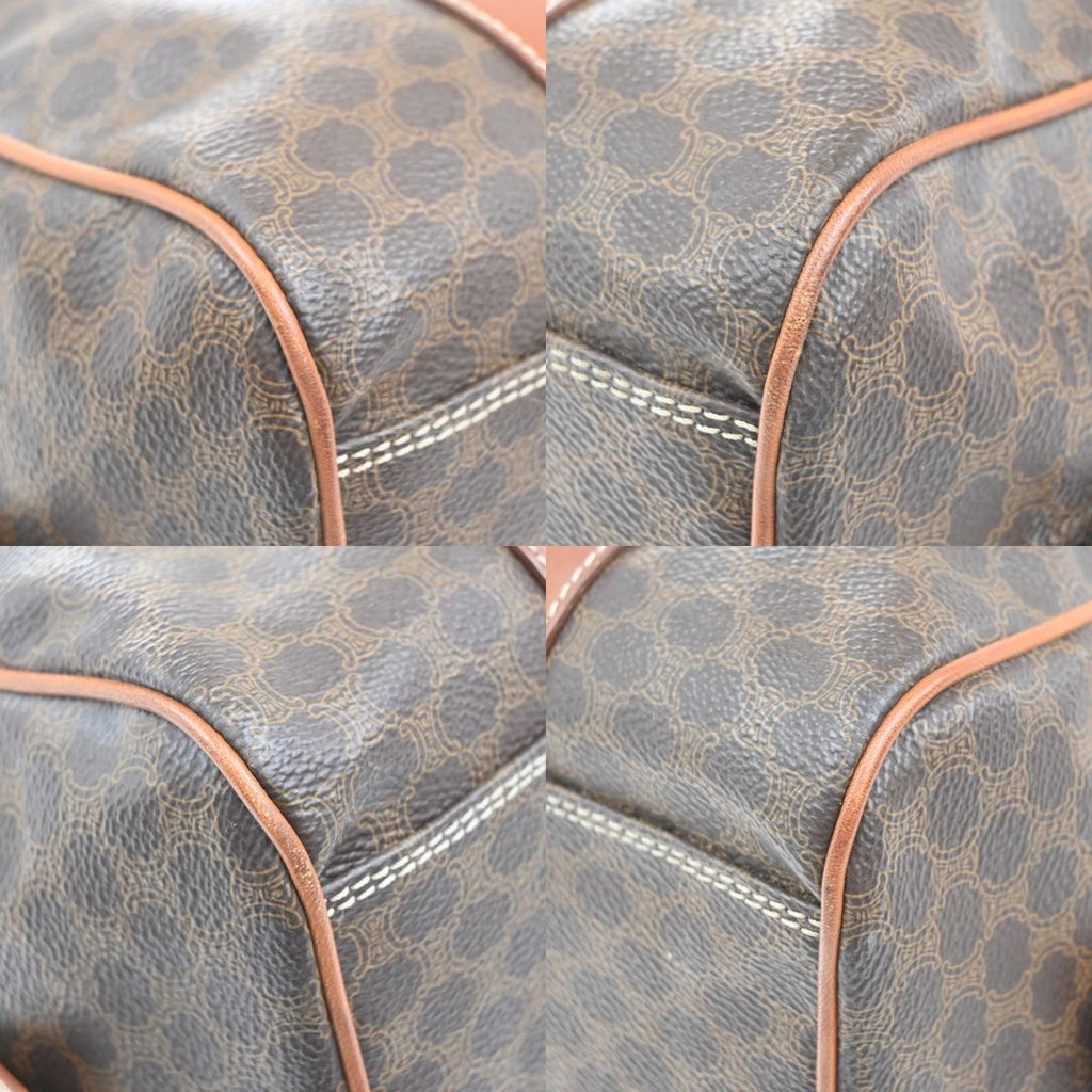Celine Macadam Handbag Brown Leather — view 7