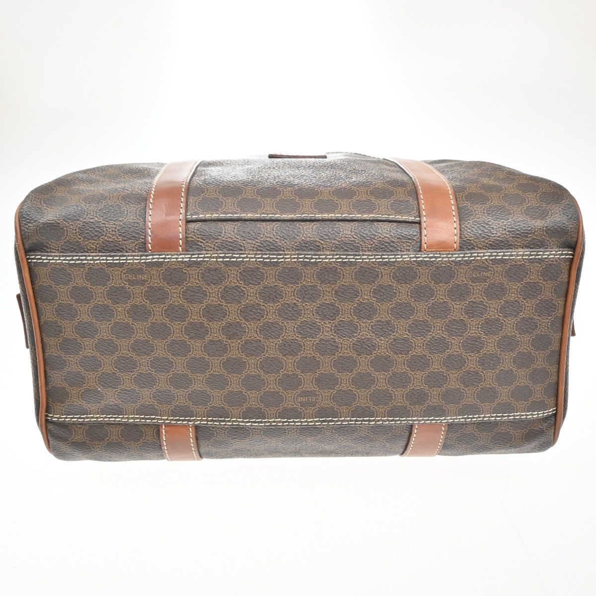 Celine Macadam Handbag Brown Leather — view 6