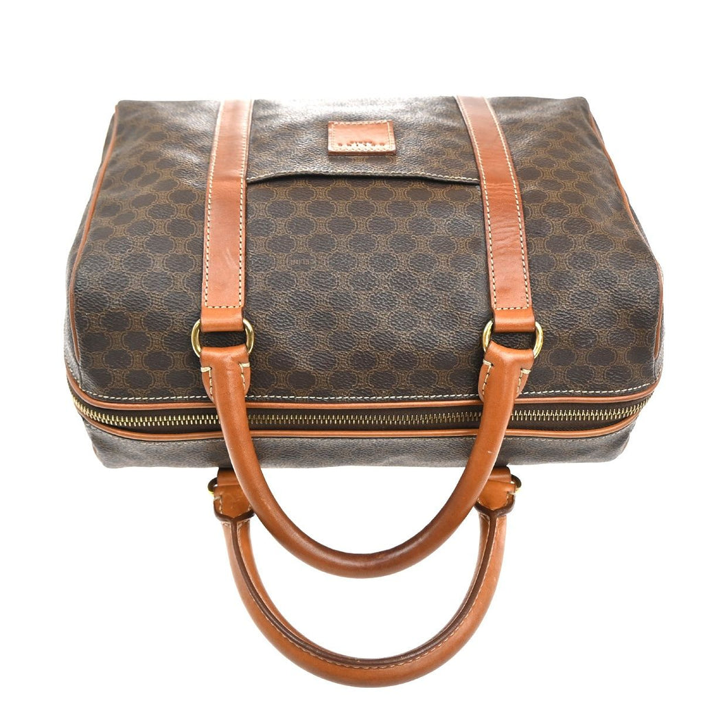 Celine Macadam Handbag Brown Leather — view 5