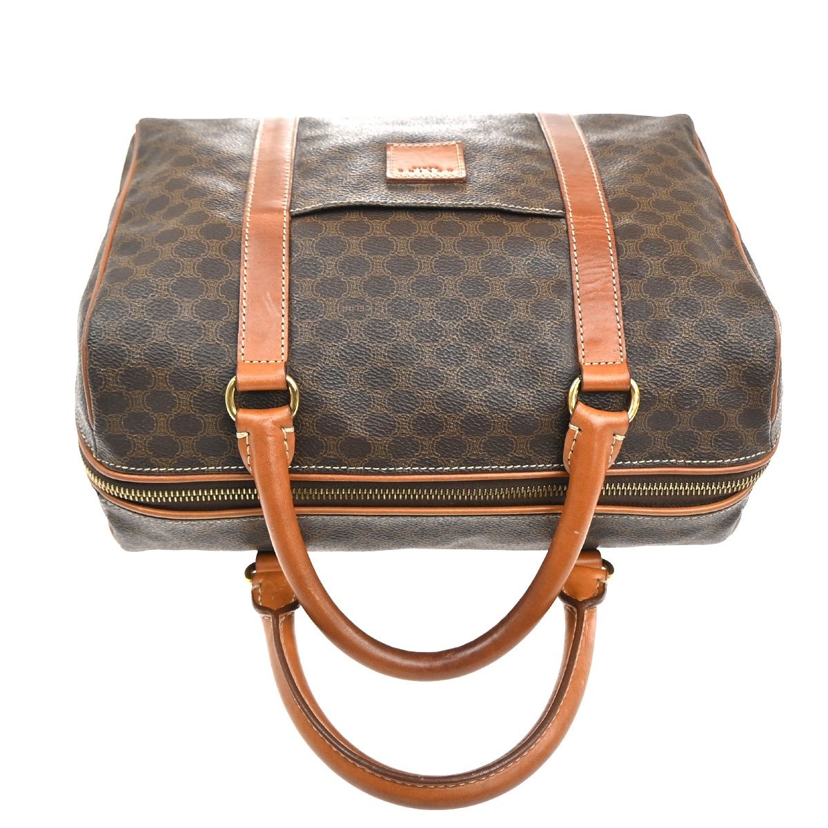 Celine Macadam Handbag Brown Leather — view 5