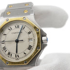 Cartier Santos Octagon LM Watch Ivory Dial Vintage — view 5