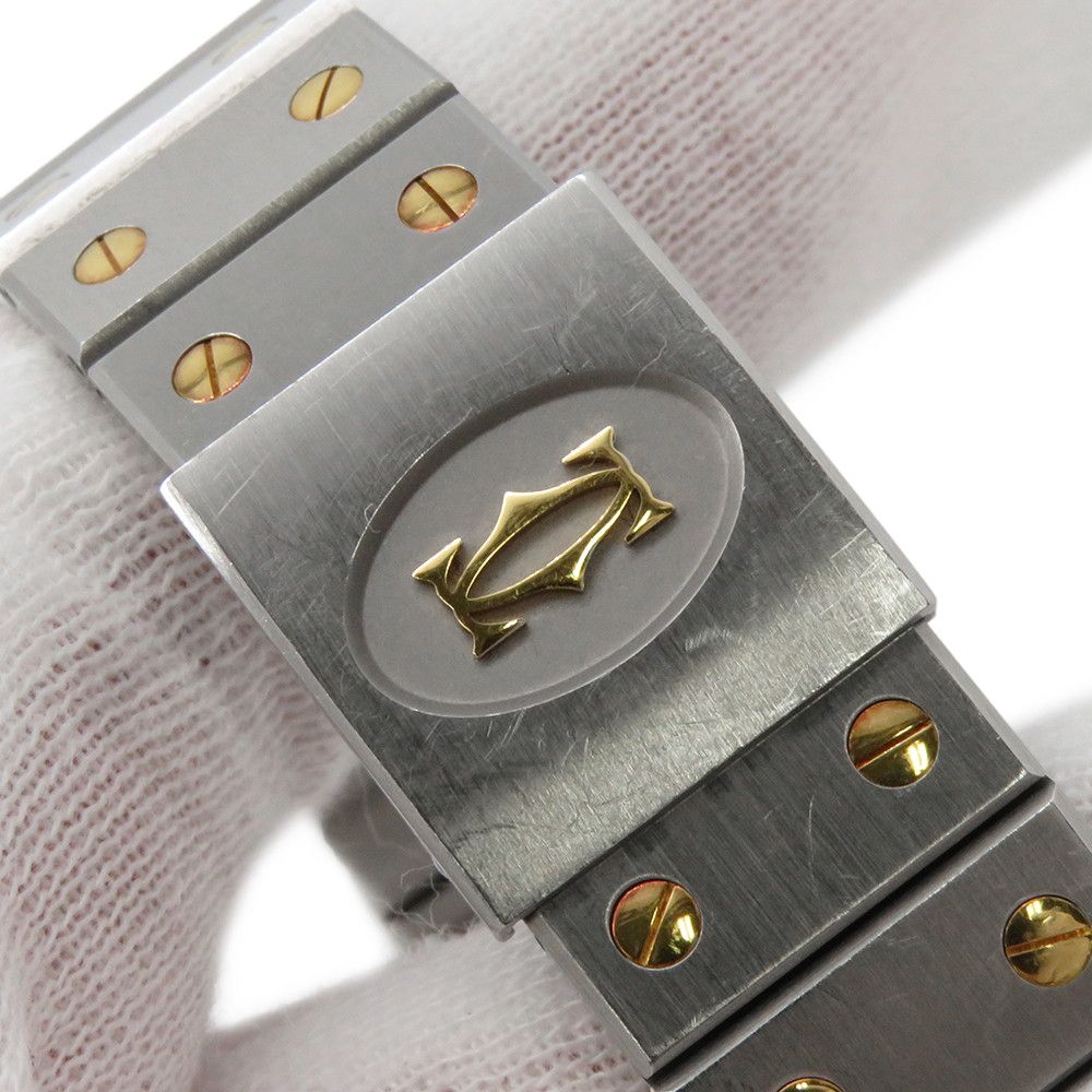 Cartier Santos Octagon LM Watch Ivory Dial Vintage — view 9