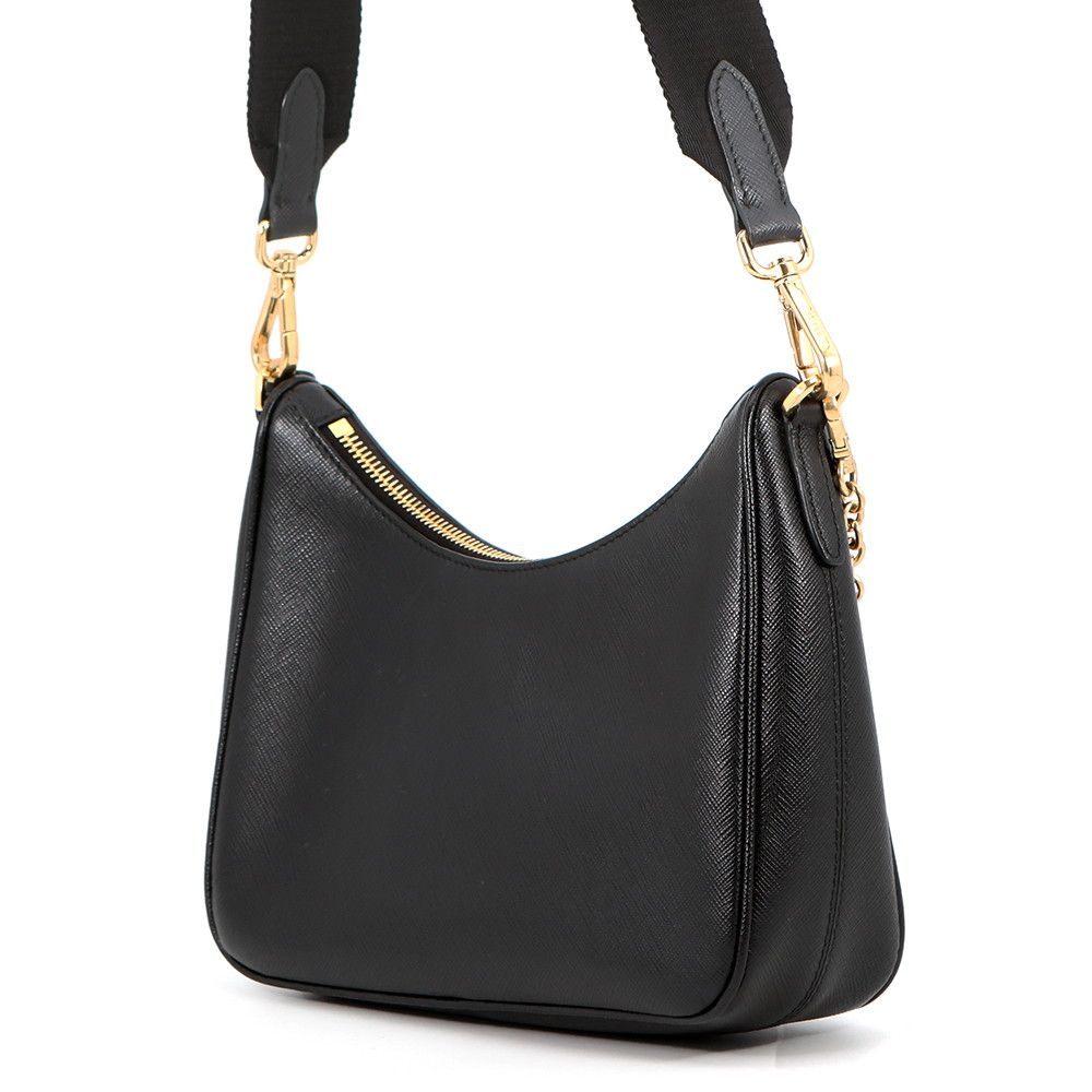 Prada Shoulder Bag Re Edition Saffiano Leather 2-Way Black — view 2