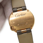 Cartier Ballon Blanc de Diamond Bezel 18k Pink Gold Watch Silver Dial — view 6