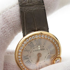 Cartier Ballon Blanc de Diamond Bezel 18k Pink Gold Watch Silver Dial — view 4