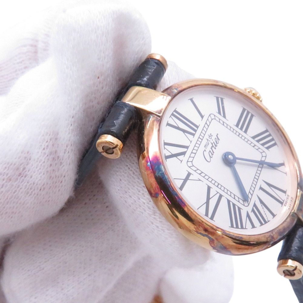 Cartier Must Vendome SM Watch Silver Dial — view 4