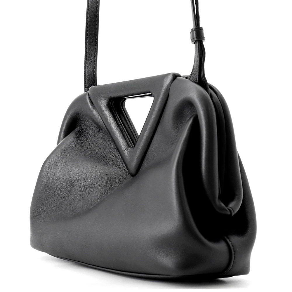Bottega Veneta Shoulder Bag Point Small Leather Black — view 2