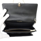 Dior Chain Shoulder Bag Cannage My Daily Pouch Lambskin Black — view 6