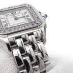 Cartier Panthere de Cartier SM Diamond Bezel Quartz Watch White Dial — view 6