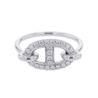 Hermes Ring New Farandole Diamond Total 18k White Gold