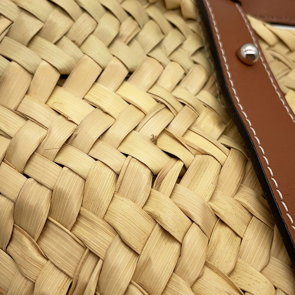 Loewe Handbag Basket Bag Small Raffia Leather — view 6