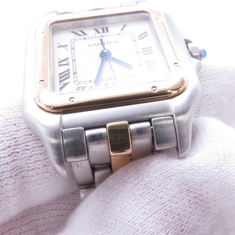 Cartier Panthere MM 1 Row 18k Yellow Gold Watch Quartz Ivory Dial — view 4