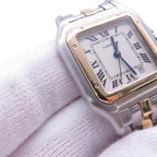Cartier Panthere MM 1 Row 18k Yellow Gold Watch Quartz Ivory Dial — view 5