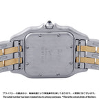 Cartier Panthere MM 2 Row SS 18k Yellow Gold Watch Quartz Ivory Dial — view 3