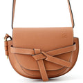 Loewe Shoulder Bag Gate Dual Mini Leather Brown