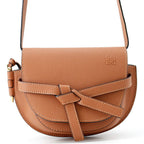 Loewe Shoulder Bag Gate Dual Mini Leather Brown