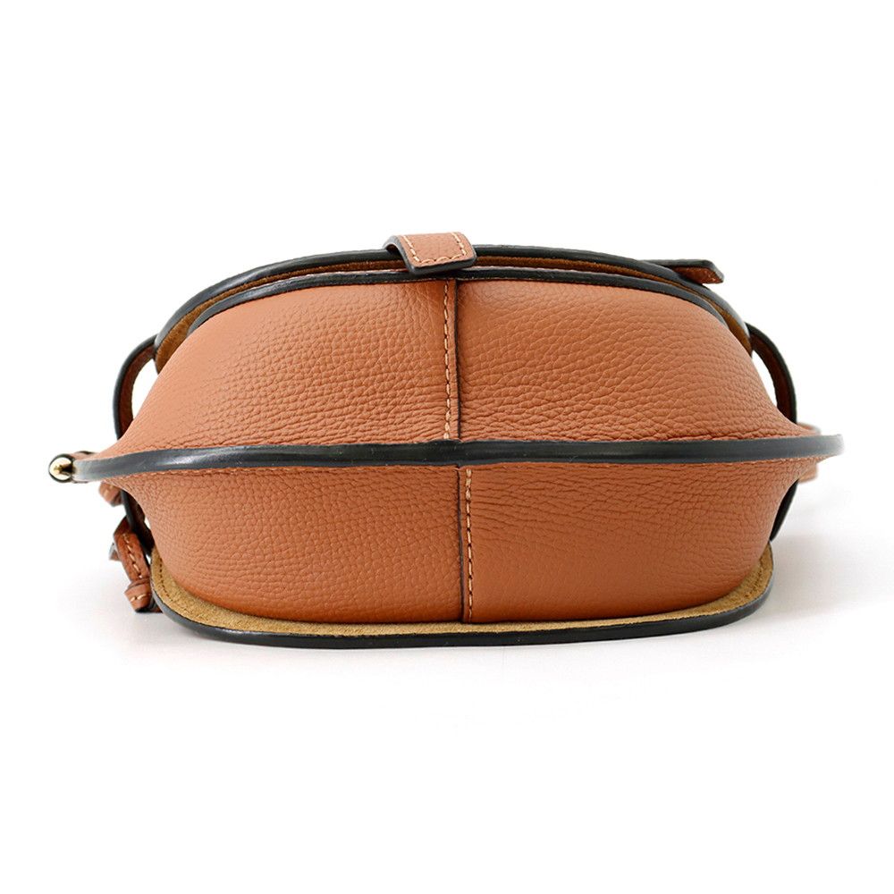 Loewe Shoulder Bag Gate Dual Mini Leather Brown — view 3