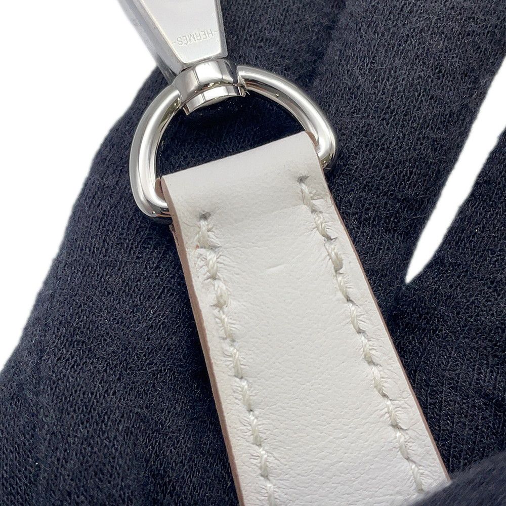 Hermes Shoulder Neo Evelyne TPM Etoupe Gray Pearl Dune Silver Toile Officier — view 8