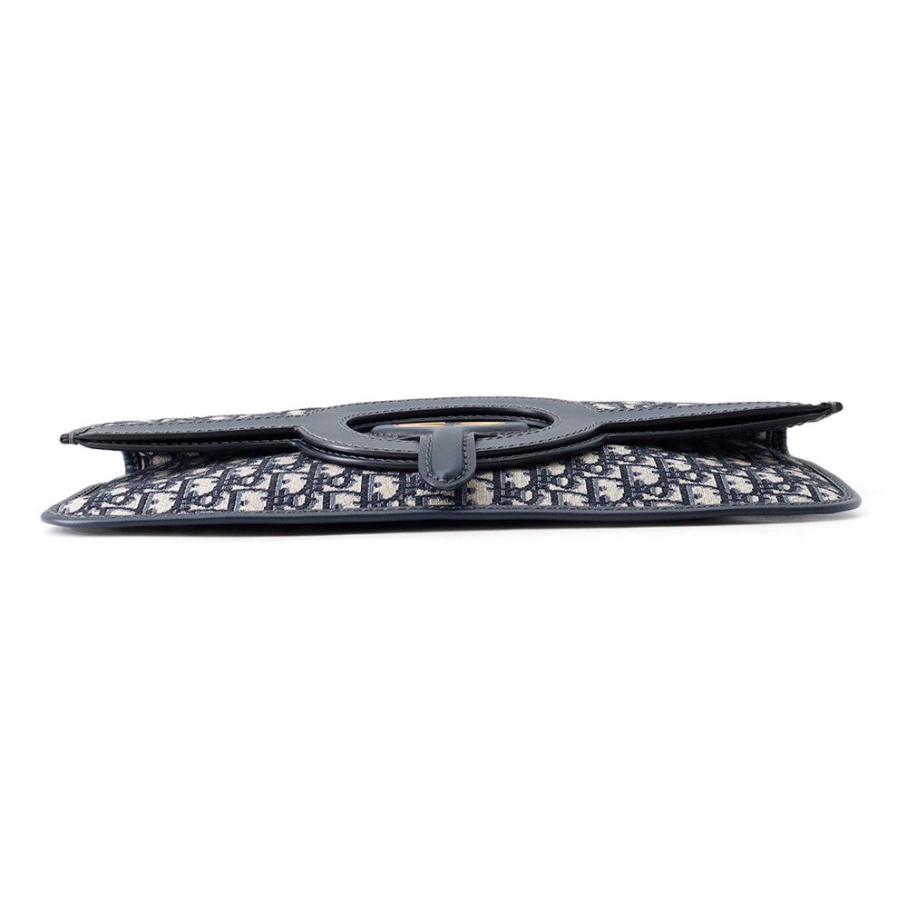 Dior Clutch Oblique Jacquard Fold Over 2-Way — view 4