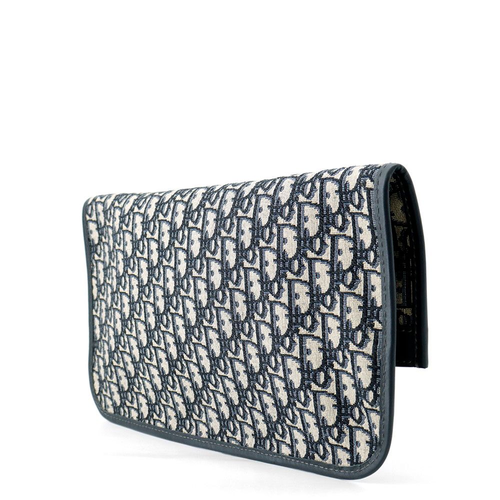 Dior Clutch Oblique Jacquard Fold Over 2-Way — view 3
