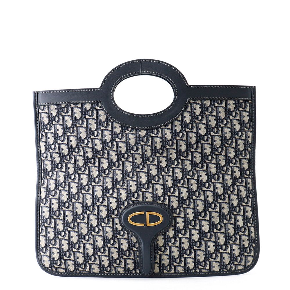 Dior Clutch Oblique Jacquard Fold Over 2-Way — view 2