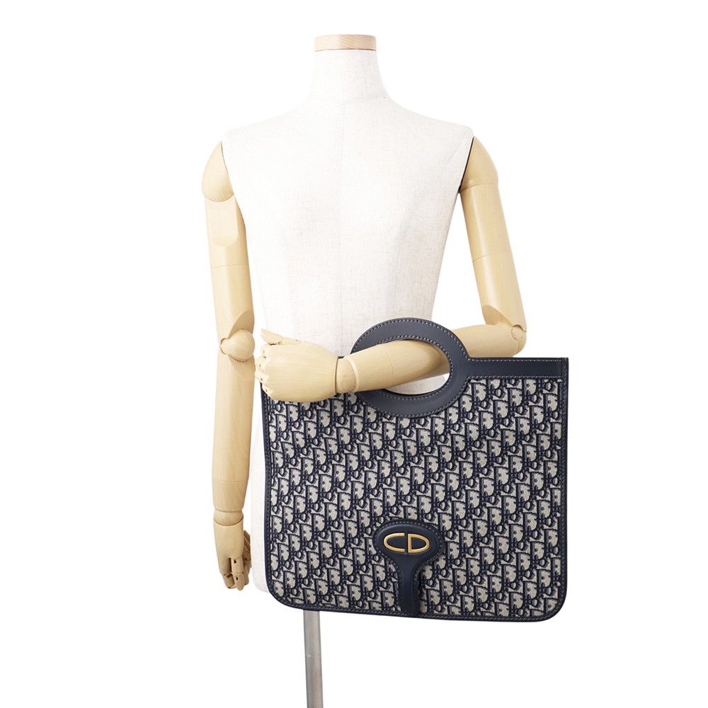 Dior Clutch Oblique Jacquard Fold Over 2-Way — view 6