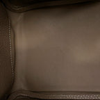 Hermes Handbag Lindy 30 Etoupe Silver Taurillon Clemence 2-Way — view 9