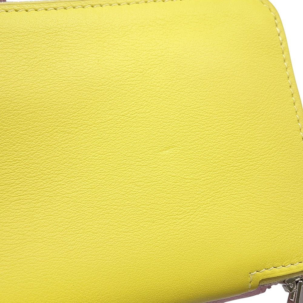 Hermes Wallet Nouveau to Go Zip Mauve Sylvestre Lime Cuibre Mandarin Silver — view 5