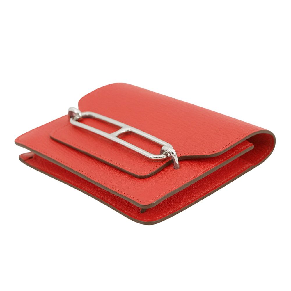 Hermes Wallet Roulis Slim le Juku Silver Chevre Misor — view 2