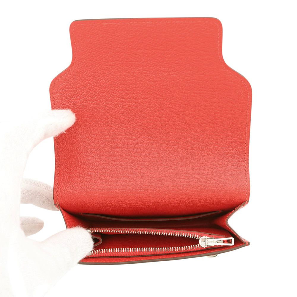 Hermes Wallet Roulis Slim le Juku Silver Chevre Misor — view 6