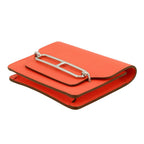 Hermes Wallet Roulis Slim Verso Rose Texas Sienne Silver — view 2
