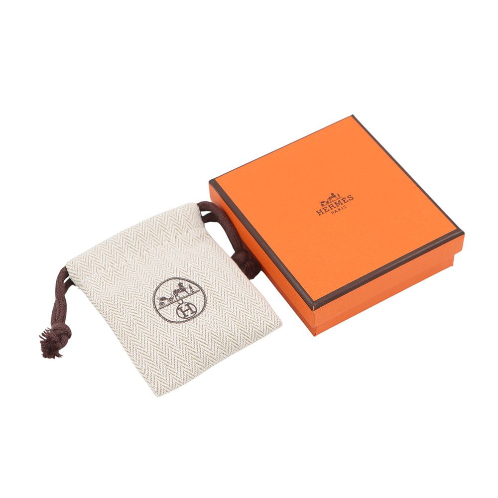 Hermes Earrings Mini Pop White Gold Motif — view 9