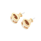 Hermes Earrings Mini Pop White Gold Motif — view 2