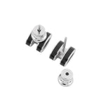 Hermes Earrings Mini Pop Black Silver Motif — view 3