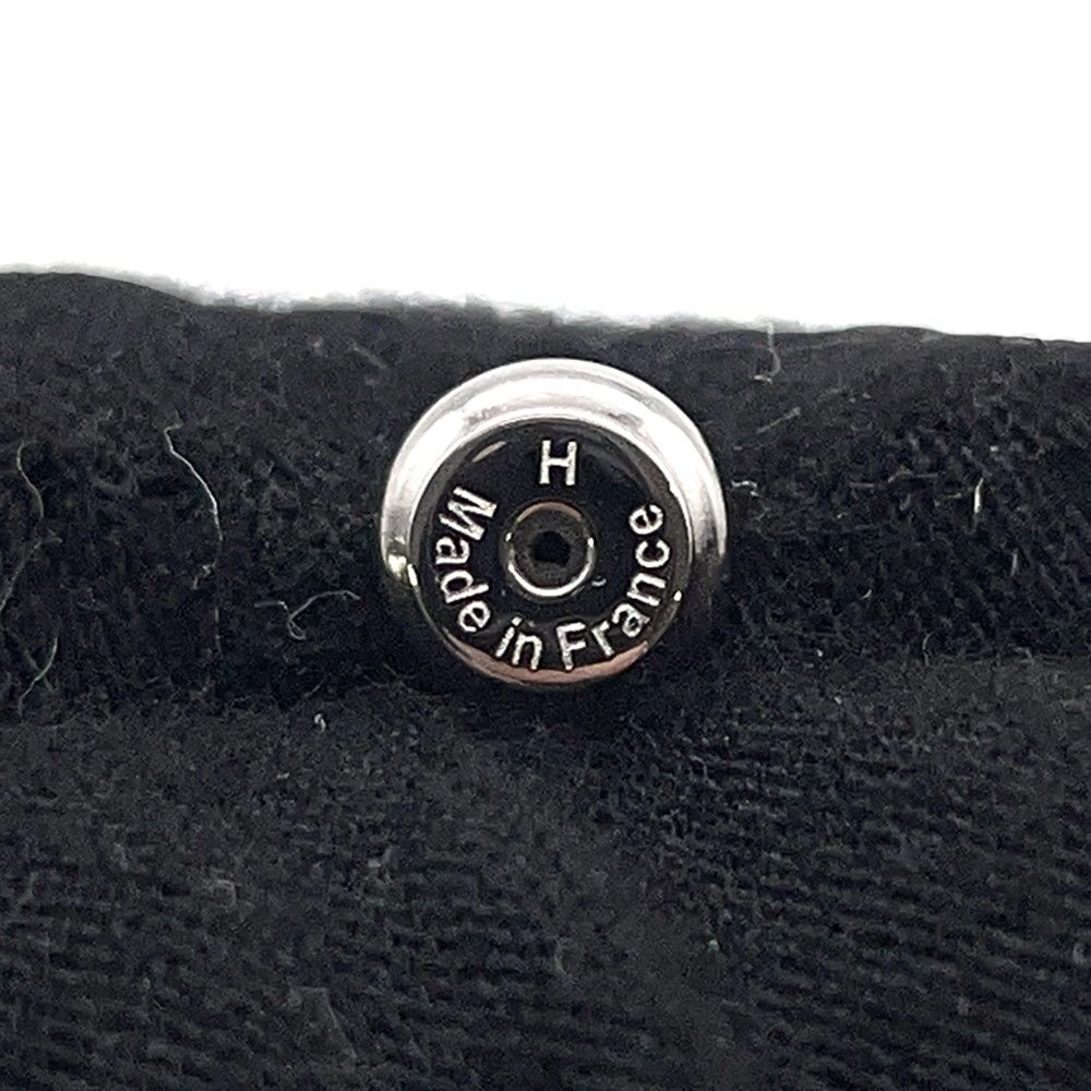 Hermes Earrings Mini Pop Black Silver Motif — view 6