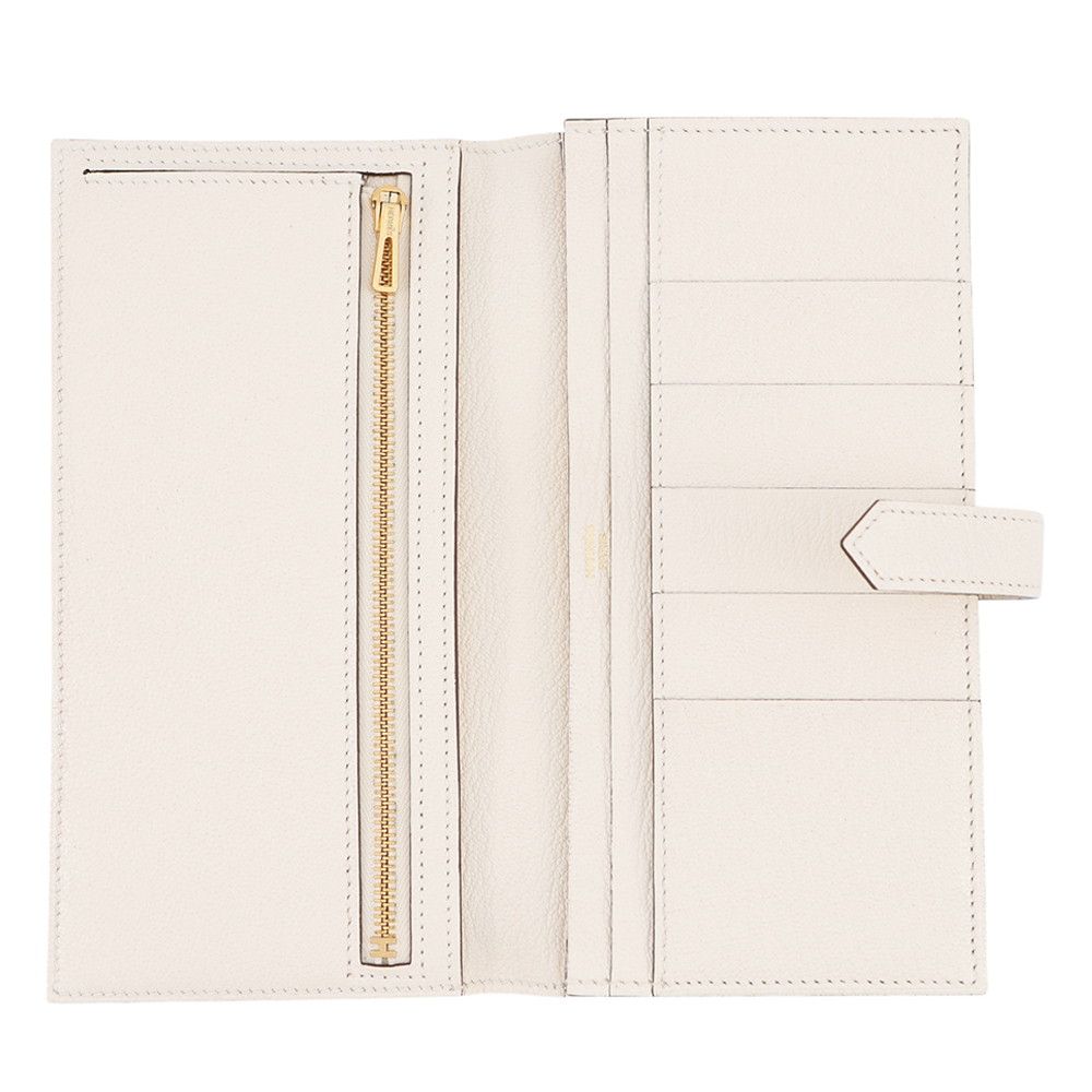 Hermes Wallet Bearn Souffle Yes Nata Gold Chevre Misor — view 4