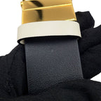 Dior Belt 30 Montigne Reversible Calf Leather Black White — view 8