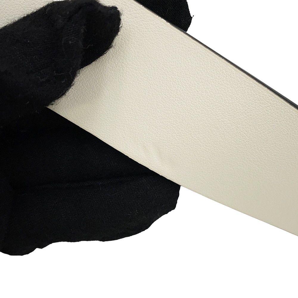 Dior Belt 30 Montigne Reversible Calf Leather Black White — view 9
