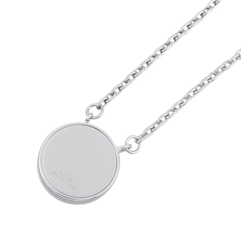 Hermes Necklace Labyrinth Black Silver — view 3