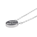 Hermes Necklace Labyrinth Black Silver — view 2