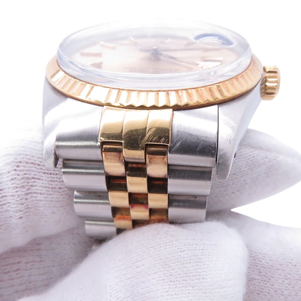 Rolex Datejust No 9 SS 18k Yellow Gold Watch Champagne Dial — view 5