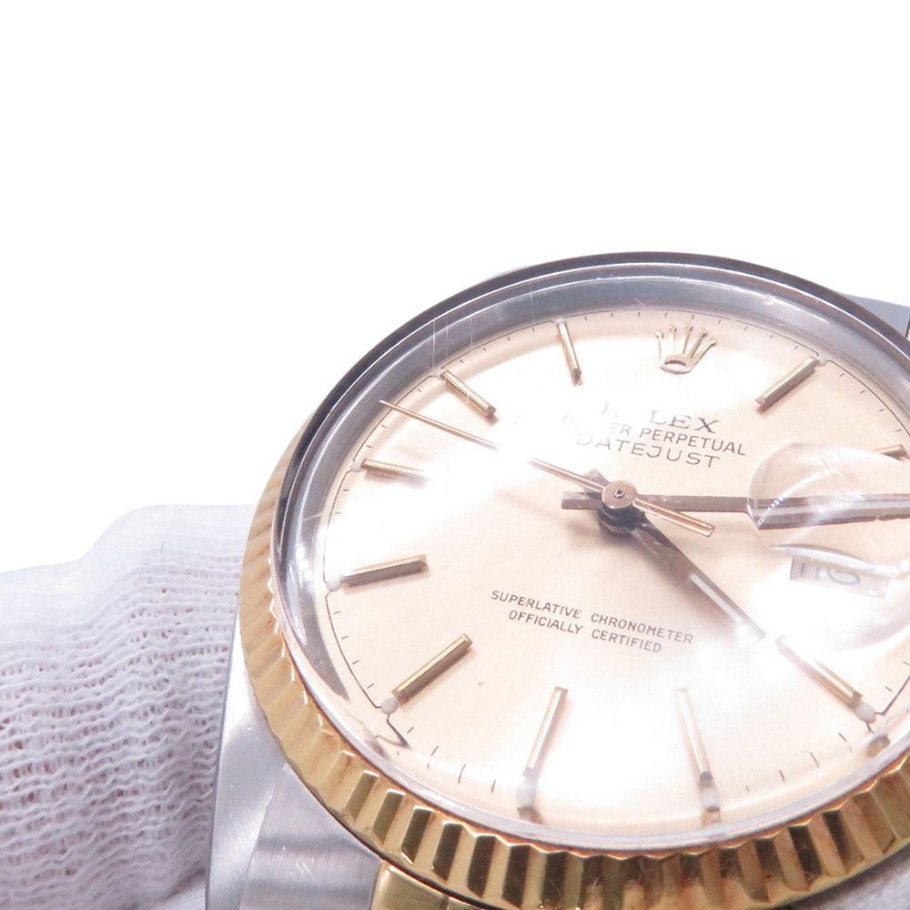 Rolex Datejust No 9 SS 18k Yellow Gold Watch Champagne Dial — view 4