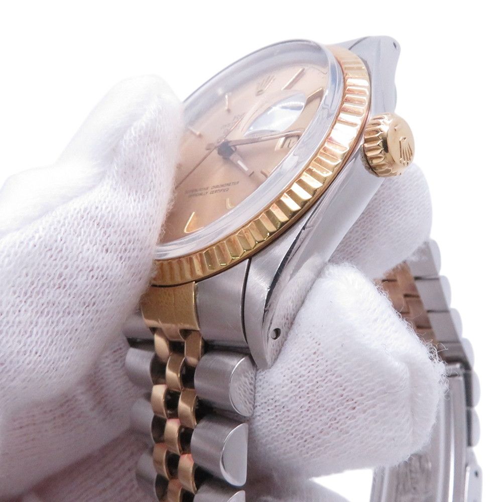 Rolex Datejust No 9 SS 18k Yellow Gold Watch Champagne Dial — view 6