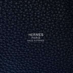 Hermes Handbag Picotin Lock PM Blue Nuit Silver Taurillon Clemence Tote — view 6