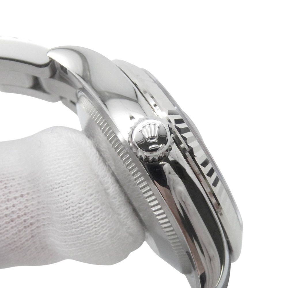 Rolex Datejust 31 SS 18k White Gold Roulette Watch Mint Green Dial — view 6
