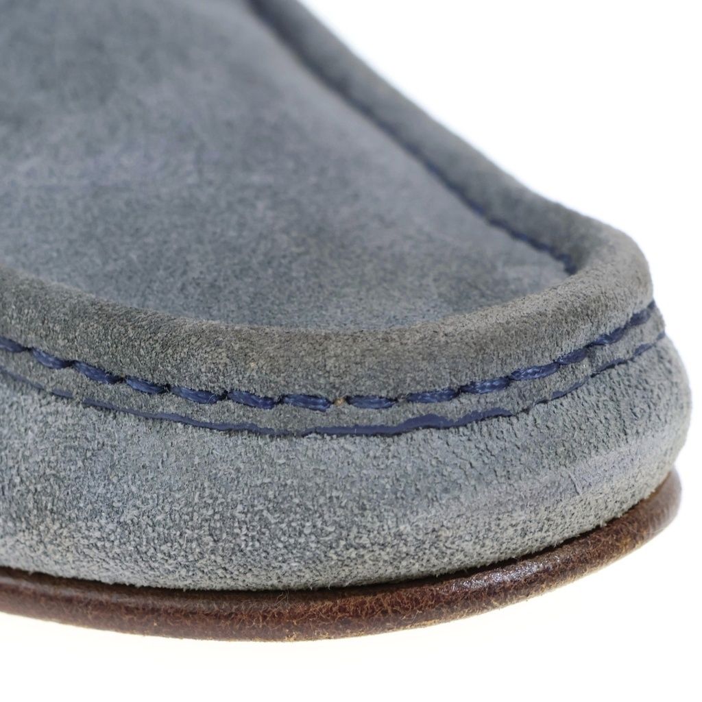 Gucci Gold Horsebit Loafers Blue — view 6