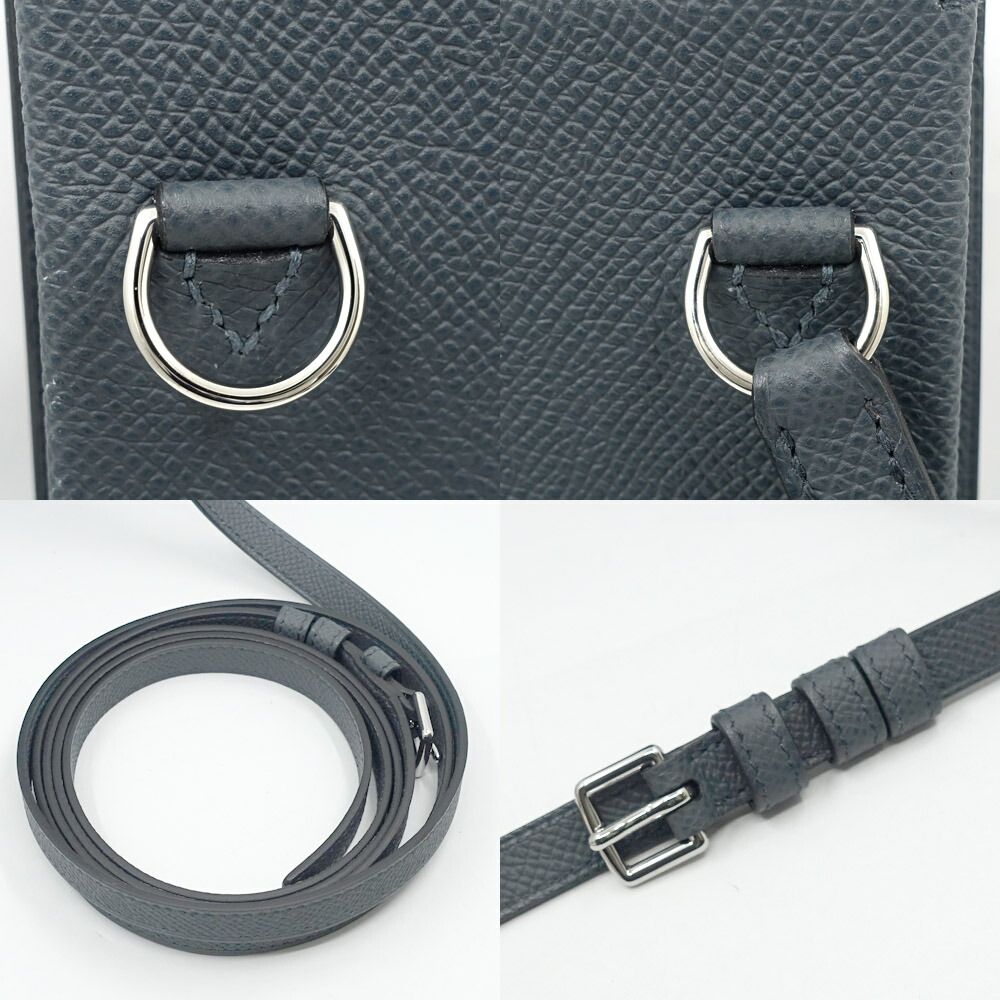 Hermes Kelly Multi Pocket Grimisty Shoulder Bag Veau Epsom Silver — view 9